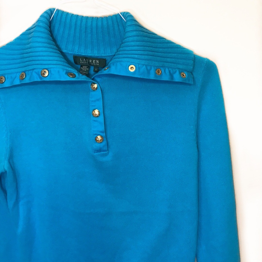 Ralph Lauren | Convertible Buttoned Collar Sweater